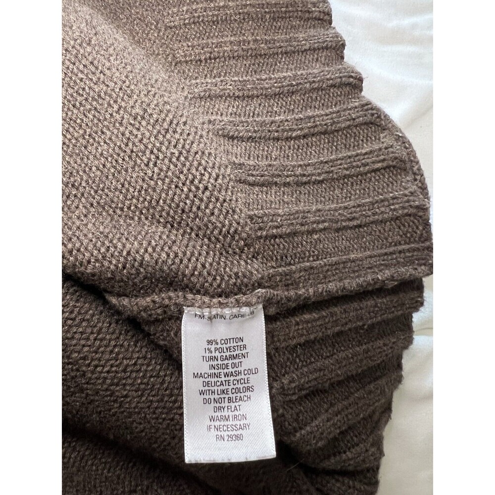 Great Northwest Men's Pullover Sweater Brown Mock Neck 1/4 Zip Ribbed Size XXL - Picture 9 of 10